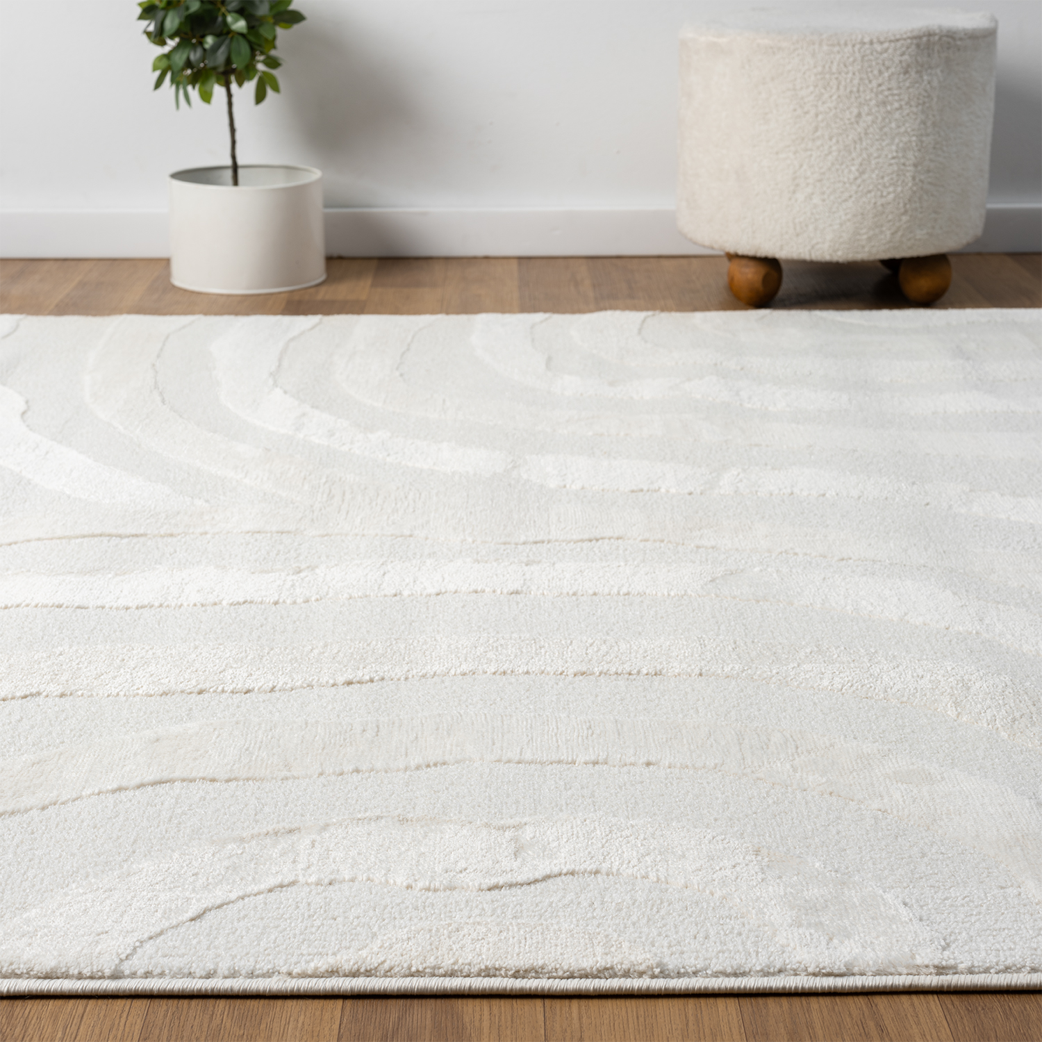 Moderne-Teppiche-Wohnzimmer-Schlafzimmer-Boho-Optik-Skandinavisch-Hochtief-1852-kurzflor-teppich-wellen-bogen-regenbogen-skandi-hali-rug-kurzflor-modern-schlafzimmer-wohnzimmer-creme-gra_8